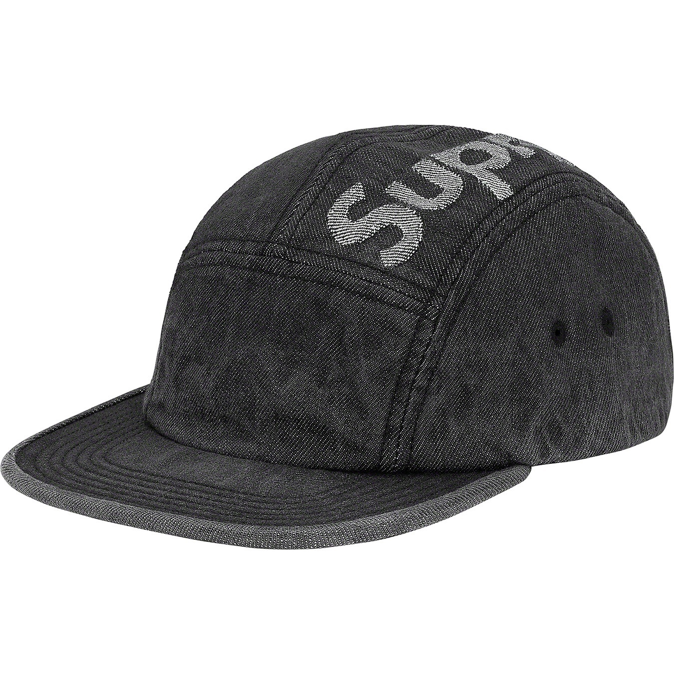Top Logo Denim Camp Cap view 5